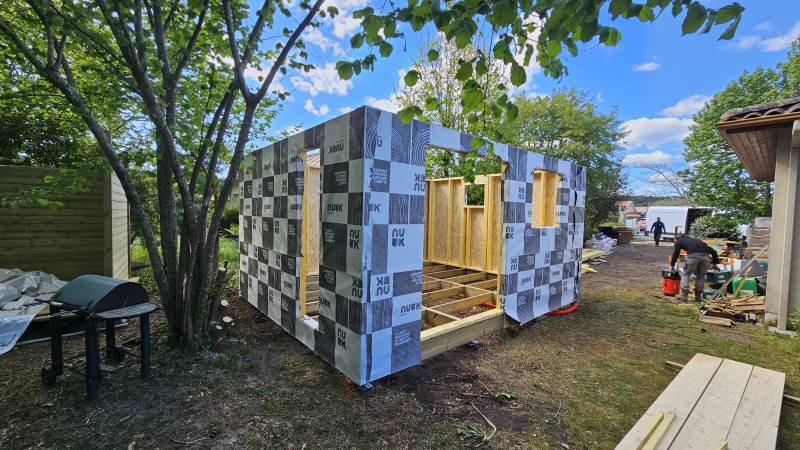 Construction d'un studio en ossature bois a Lacanau ville dans le médoc