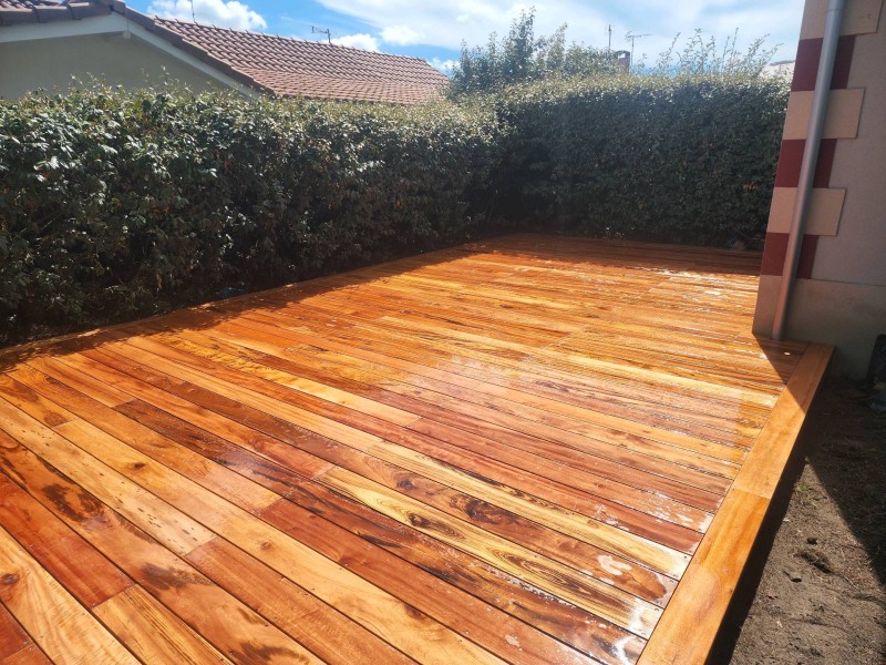 creation d'une terrasse bois exotique a gujan mettras sur le bassin d'arcachon en gironde