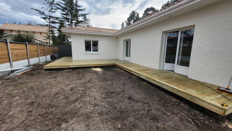 pose terrasse bois autoclave Martignas