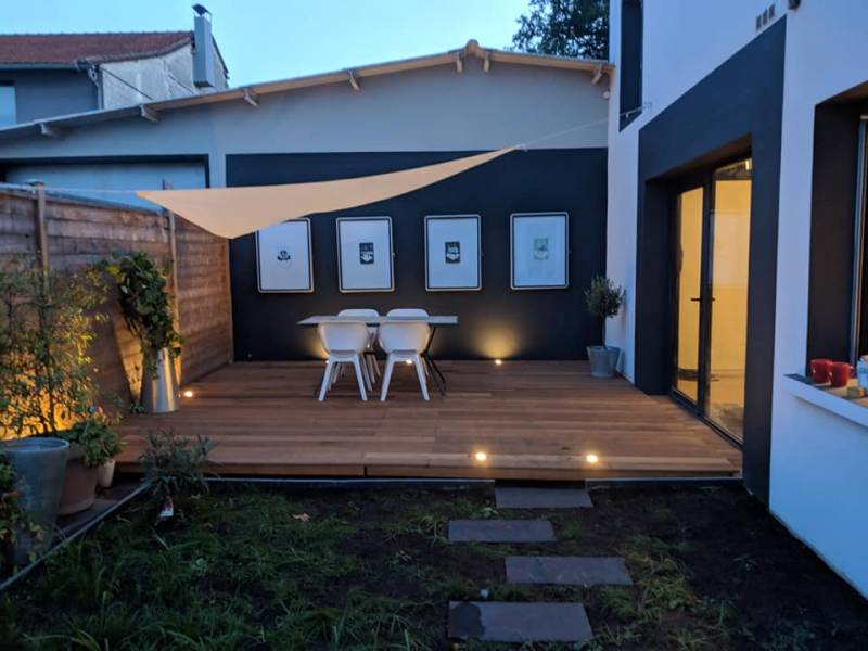 installation d'une terrasse bois exotique itauba à Bordeaux caudéran