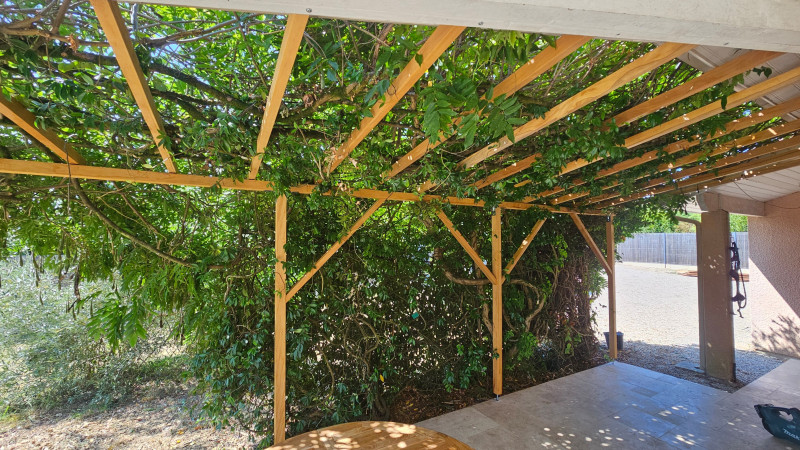 construction d'une pergola en bois exotique a martignas sur jalle