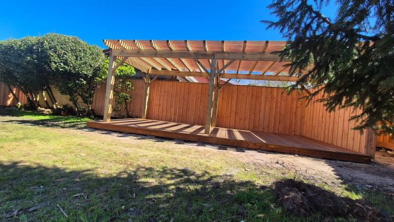 pergola bois pin autoclave classe 4 lanton bassin d arcachon : LSMenuiserie