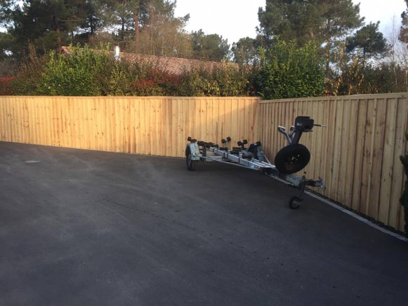 creation d'une palissade en bois à Lacanau