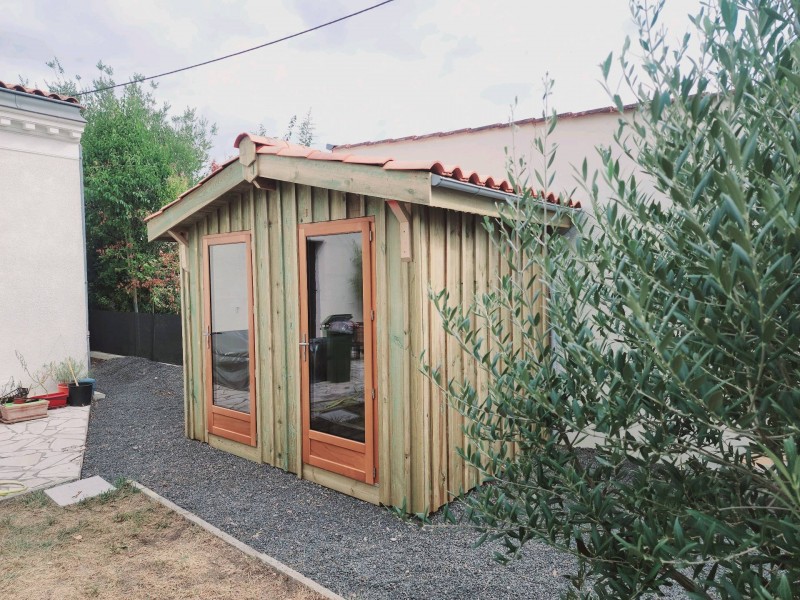 fabrication chalet bois sur mesure à canon proche de bordeaux en gironde