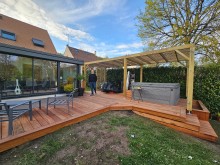 Notre zone d'activité pour ce service Pose de pergola bioclimatique en bois