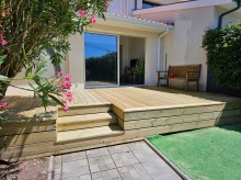 Notre zone d'activité pour ce service Aménagements extérieurs en bois sur mesure